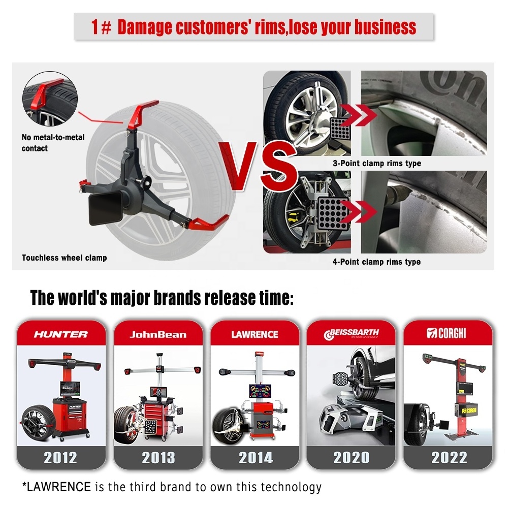 Set alineacion 3d  alignment wheel balancer Tire changer machine and car lift combo wheel alignment with Touchless wheel clamp