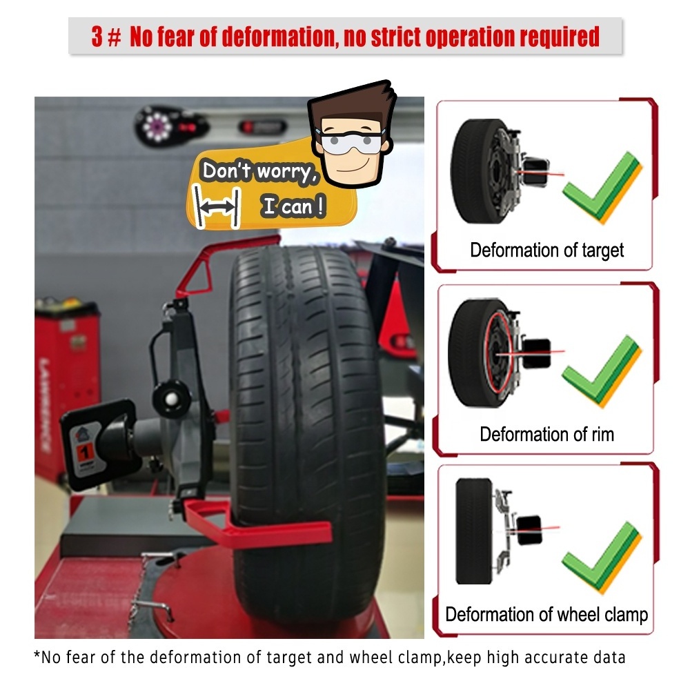 Set alineacion 3d  alignment wheel balancer Tire changer machine and car lift combo wheel alignment with Touchless wheel clamp