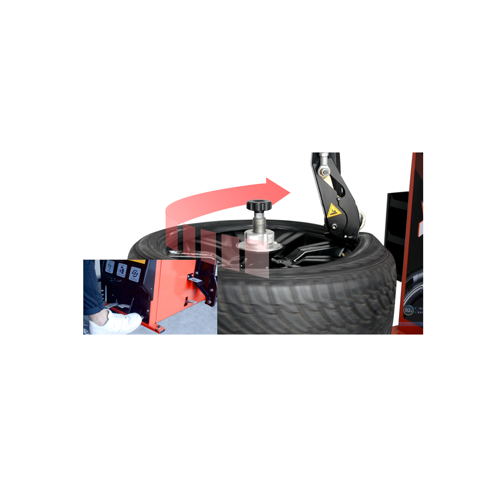 New design automatic tire changer with wheel balancer and lift tire changing equipment