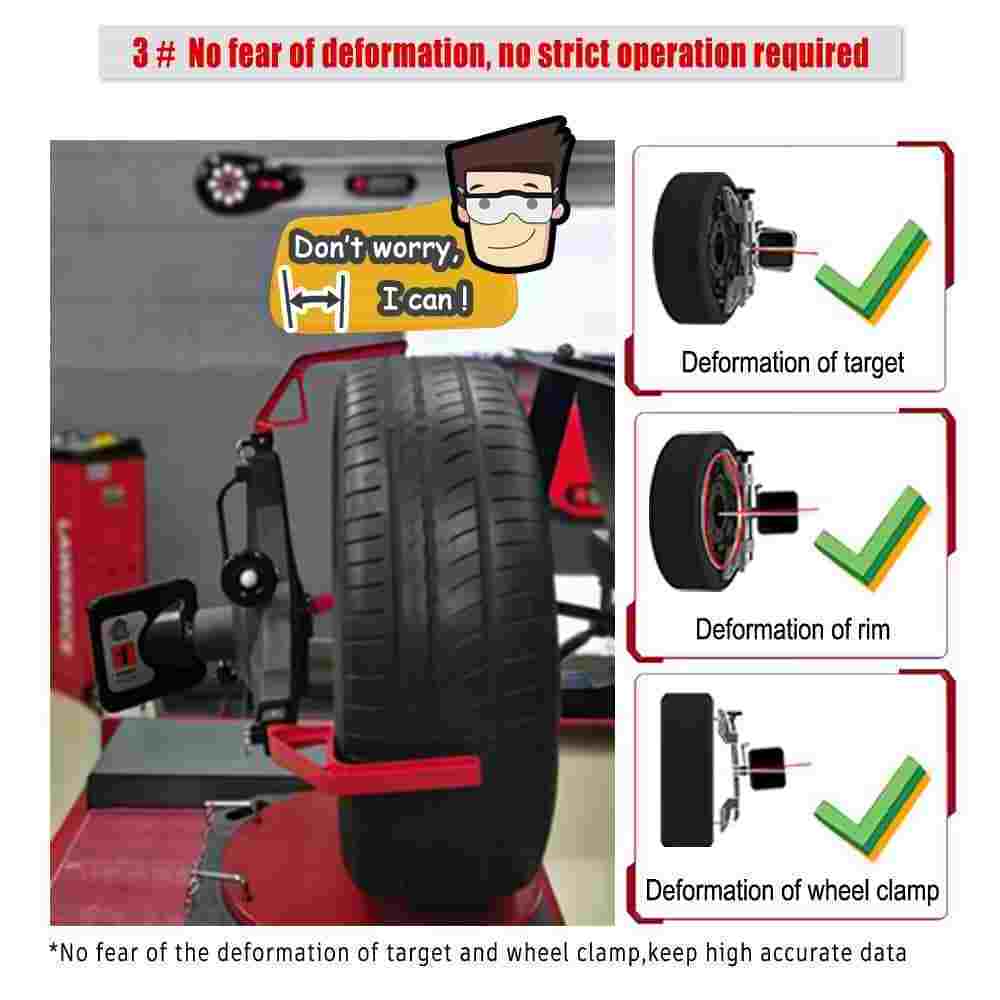 High definition 6.4M Sony Camera alignment machine  wheel alignment 3d alignment with clamp over tyre