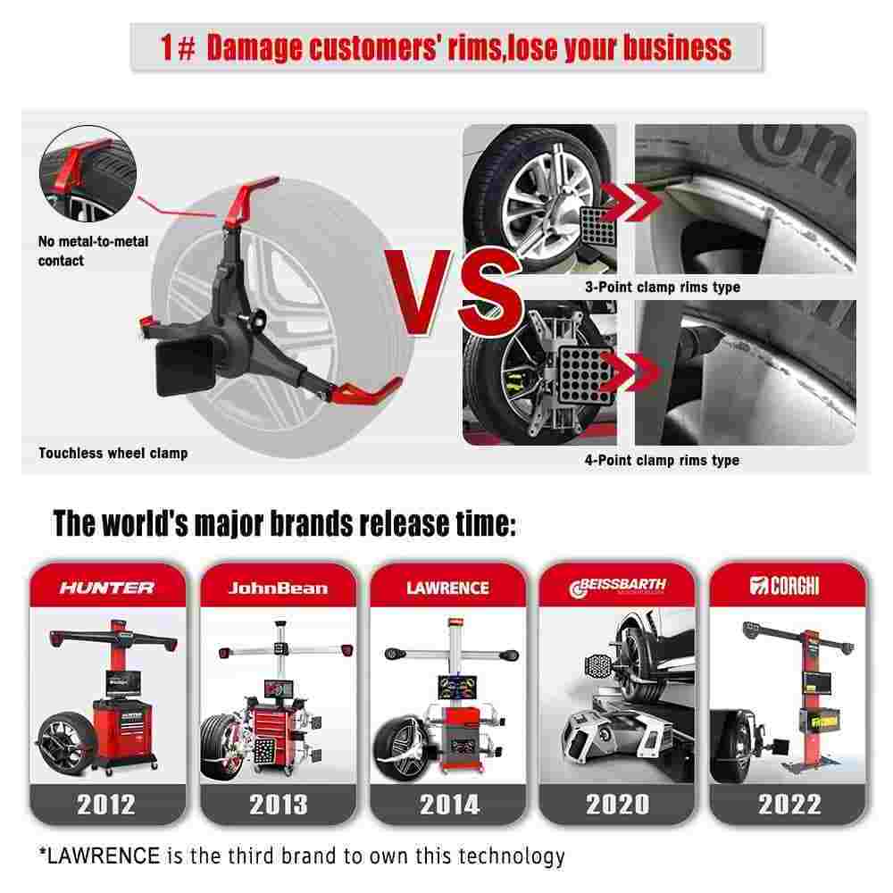 High definition 6.4M Sony Camera alignment machine  wheel alignment 3d alignment with clamp over tyre