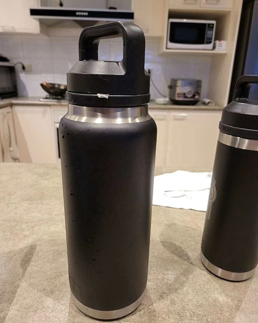 36oz Yetys Travel Flasks Stainless Steel Sports Bottle Powder Coated Yetirambller Water Bottle With Wide Mouth Chug Lid