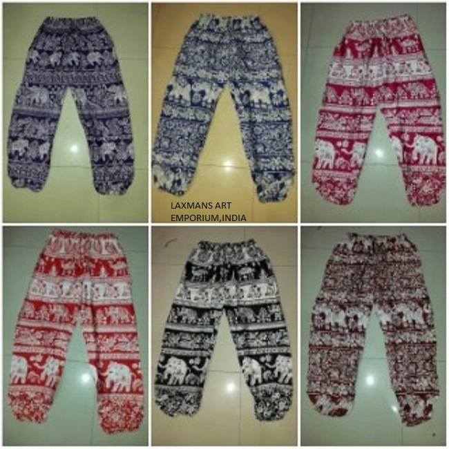 New Popular Ladies Fashion Rayon Elephant Printed Pajamas/Pants For Summer Wholesale From India