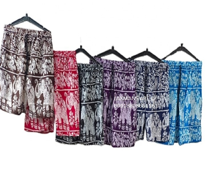 rayon elephant printed shorts pants rayon shorts elephant printed pants from india beach shorts