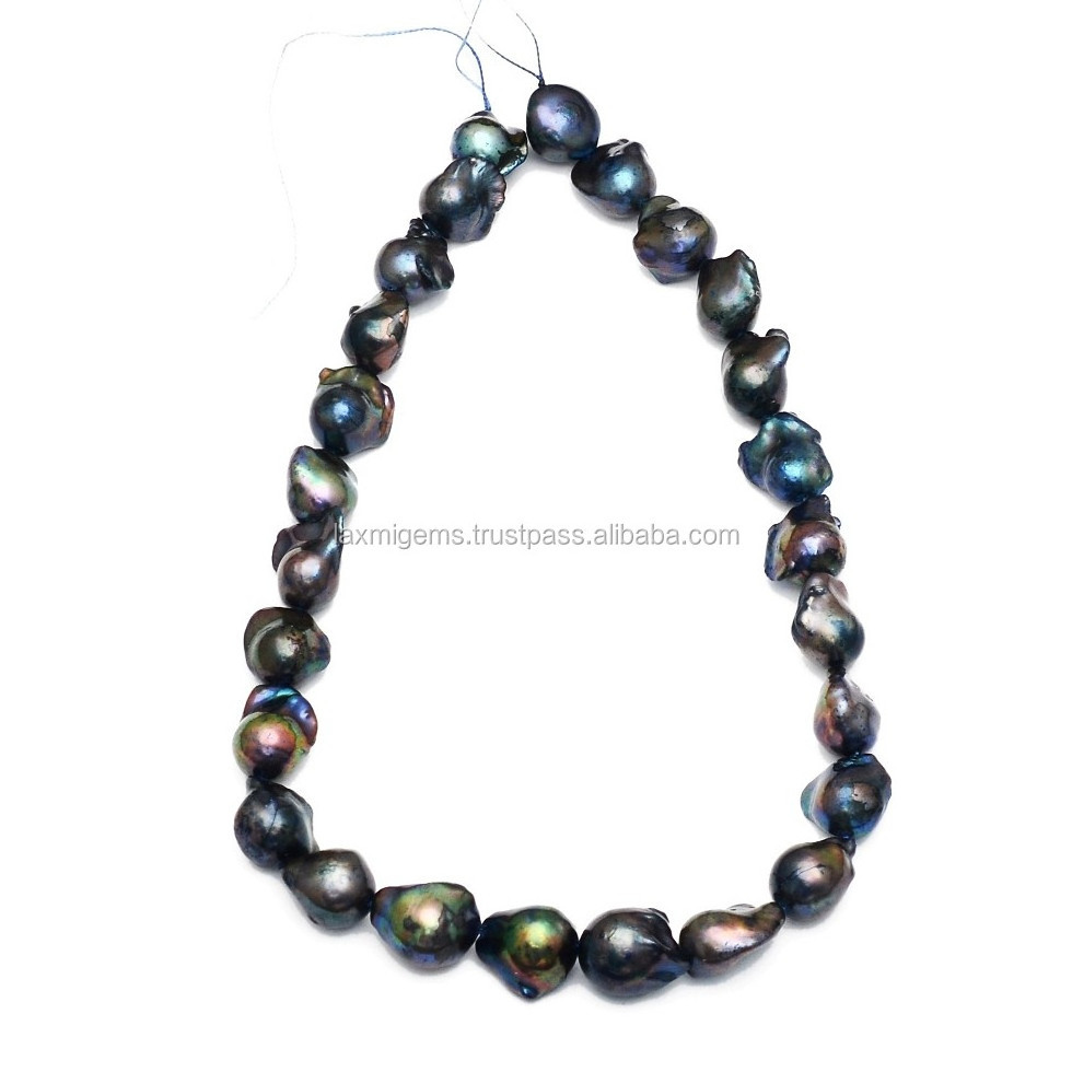 High Quality Gray Gourd Baroque Edison Fresh Water Pearl