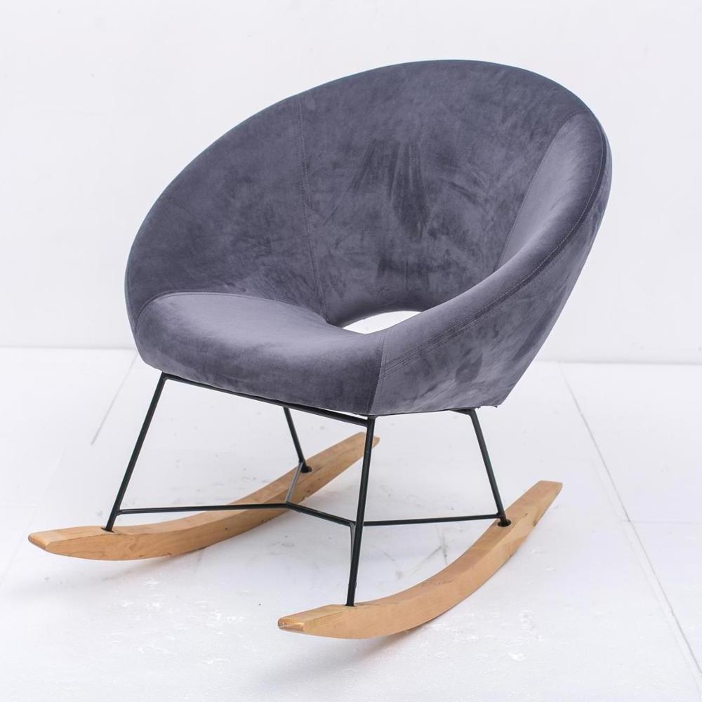 Wholesale Modern Design Living Room Bedroom Lazy Sofa Chairs Adult Lounge Velvet Rocking Chairs