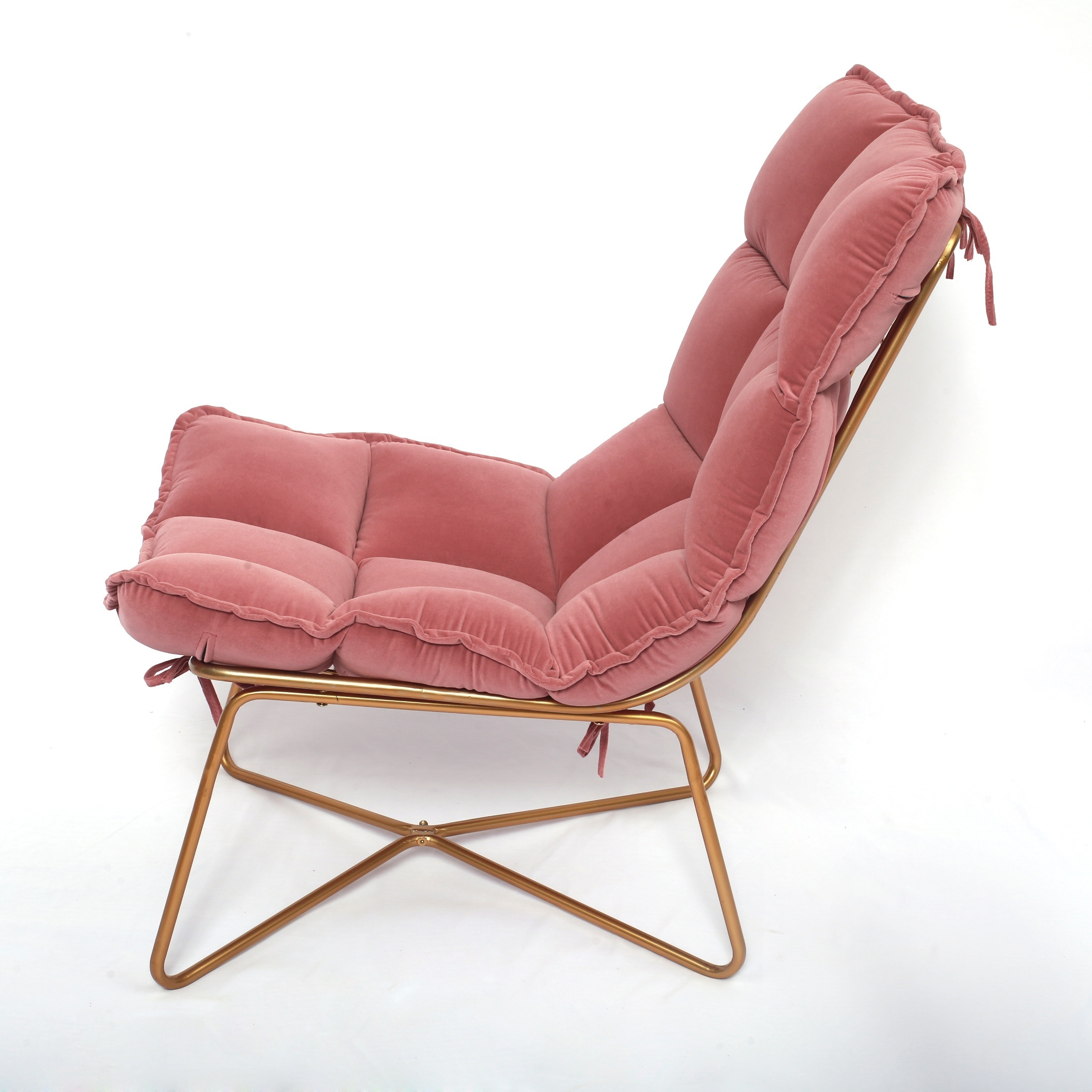 Laynsino Pink Folding Reclining Lazy Chair Set Chinese Style Living Room Deck Sofa Home Furniture Application