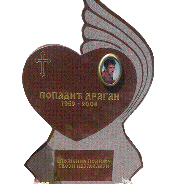 High quality granite tombstones custom tombstones and monuments red heart shaped tombstones