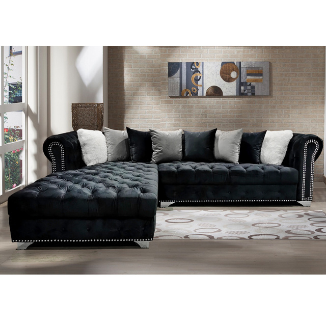 wholesale Sectional couch l shaped living room sofas fabric corner sofa set  furniture sofas sectionals