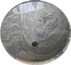 Modern minimalist bathroom sink gray granite round washbasin beautiful bathroom wash basin