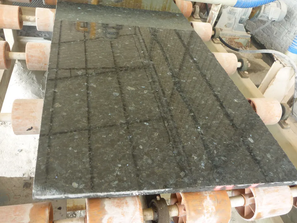 Polished granite slab Norwegian natural stone granite stone blue pearl jade outdoor decorative granite tiles