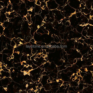 Black gold Portopo marble plate stone floor tile polished price