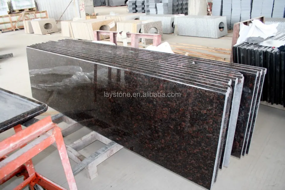 Natural stone Brown kitchen granite countertops 3 cm kitchen countertops bathroom vanity top