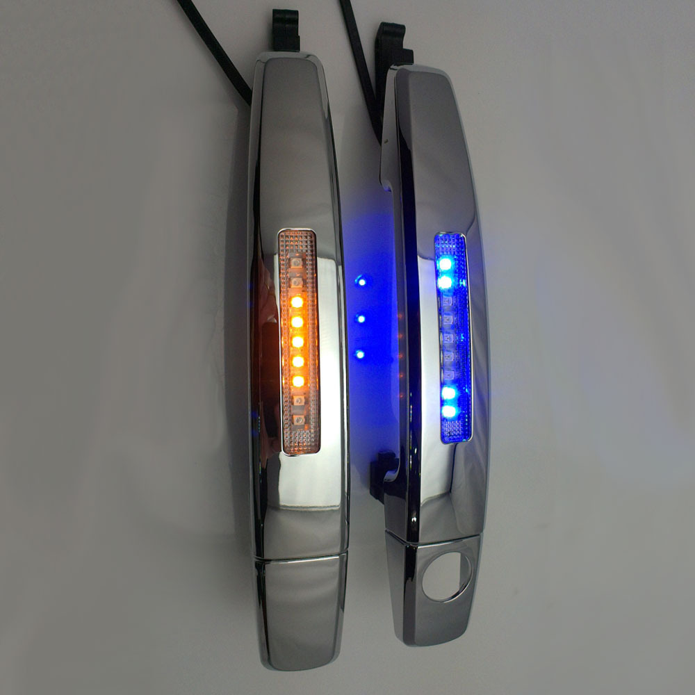 car Accessories body kits led DRL Turn signal lights door handle bar for cadillac SRX