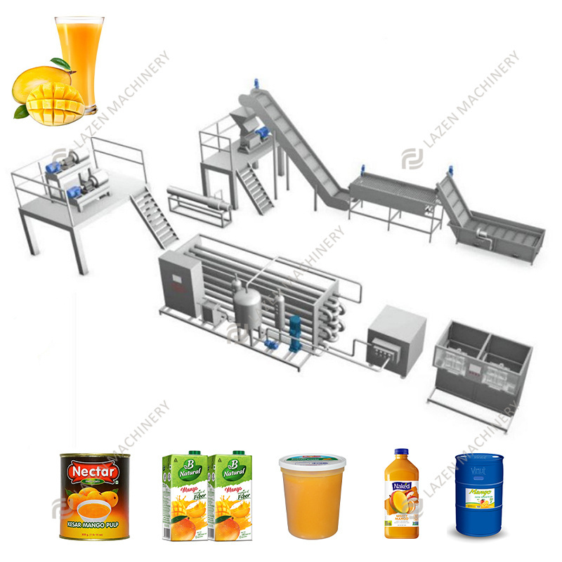 Customized Fruit and Vegetable Processing Machine mango concitraion juice processing machine kiwi