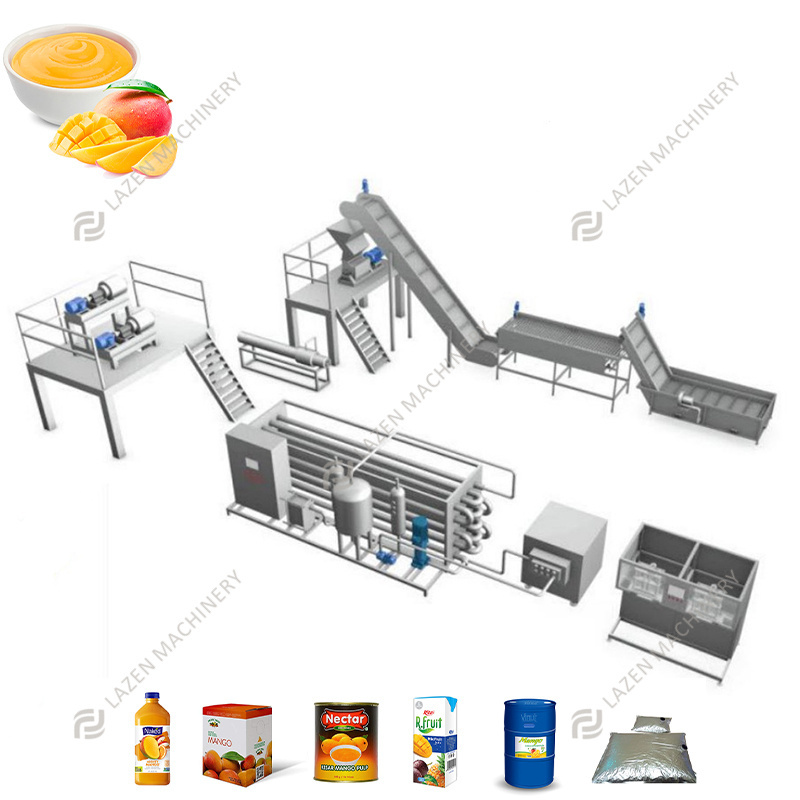 Customized Fruit and Vegetable Processing Machine mango concitraion juice processing machine kiwi