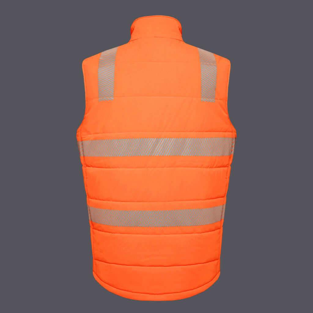 Winter Season Hi Vis Reflective Breathable Safety Vest Men's Working Construction Wear Safety Winter Summer  Puffer Vest Jacket