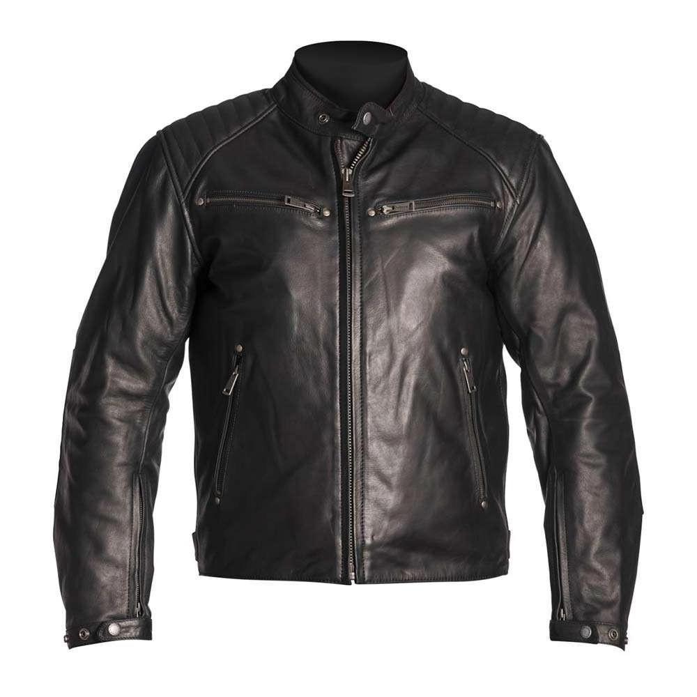 Men's Top Quality Genuine Cowhide Leather Motorbike Racing Riding Safety Protection Motorcycle Jackets