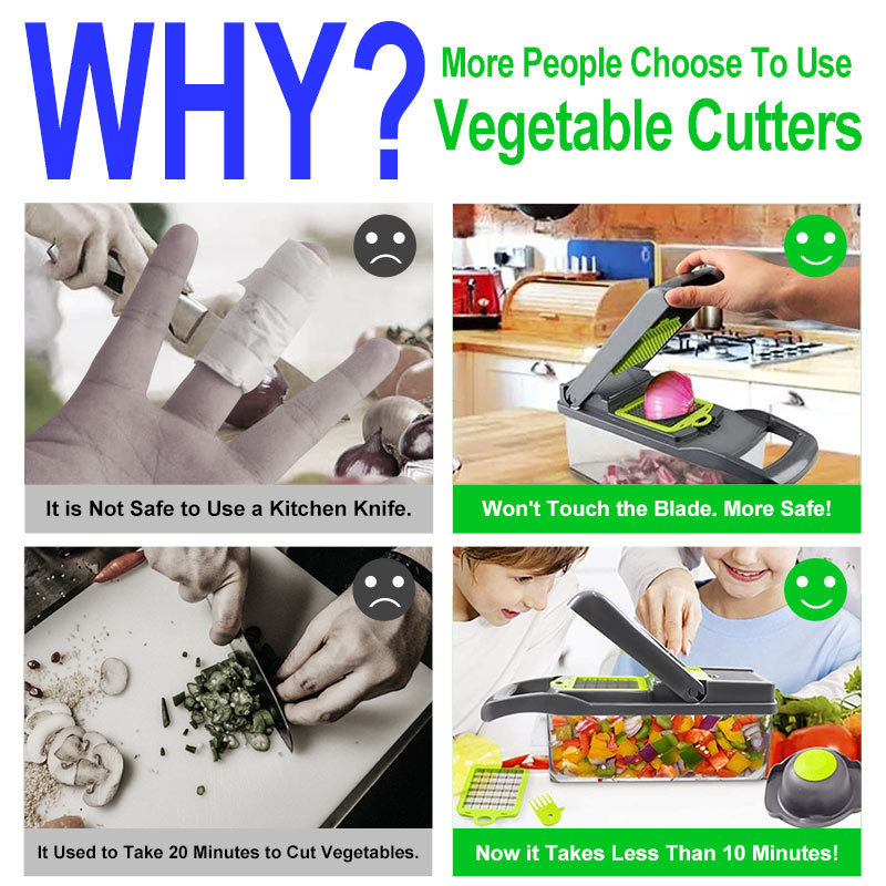 LBB Dropshpping Hand multifunction Fruit & Vegetable Tools kitchen vegetable grater cutter slicer hand held vegetable chopper