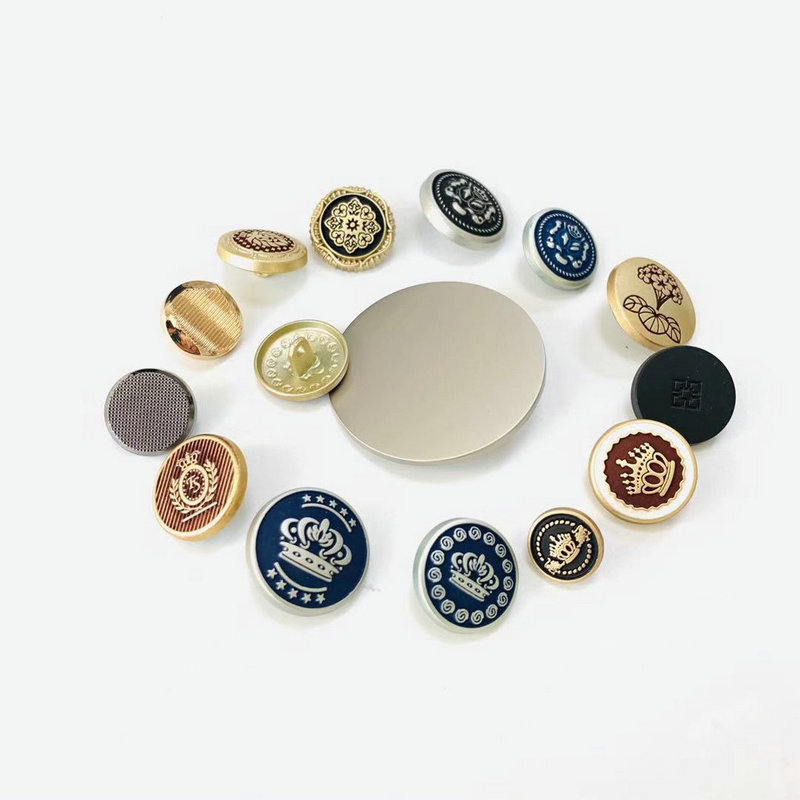 Low Moq Custom Logo Engraved Gold jeans Button / Snap button For Jeans jacket