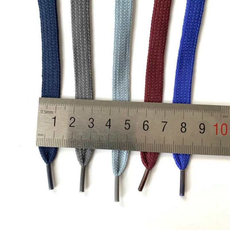 wholesale cheap shoe accessories polyester shoe laces with plastic metal tip