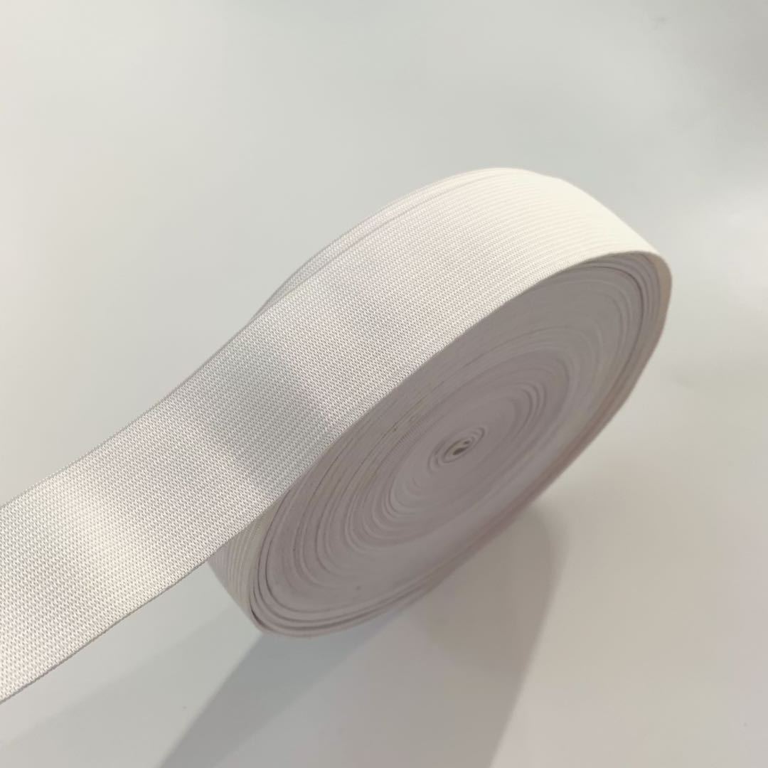 Factory directly White Black 0.6cm-10cm Polyester Knitted Elastic Tape band for garment