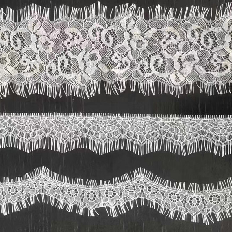 Wholesale swiss voile lace high quality eyelash Lace