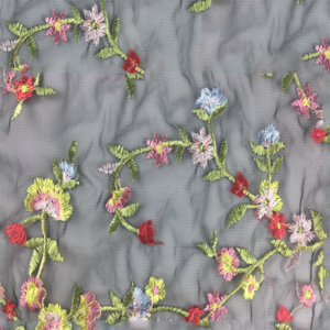 High quality new design popular embroidery mesh fabric