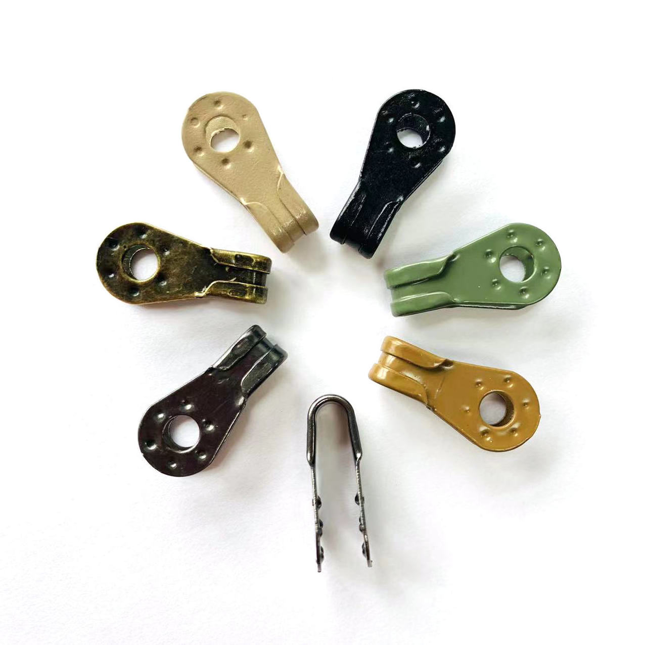 Wholesale shoe accessory metal buckle shoe hooks and loop for climbing boots