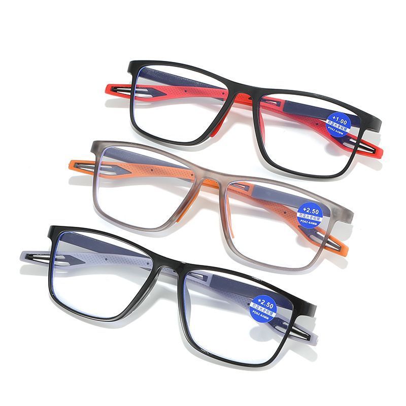 Lbashades 822 unisex reading glasses anti blue light fashionable TR90 sports frame optical frame reading glasses