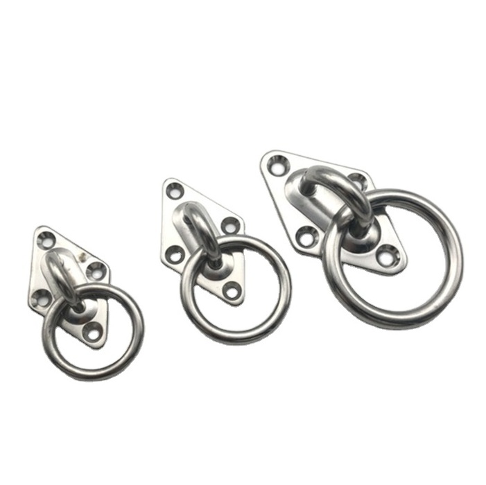 Hardware Fitting Staple Hooks Pad Eye Plate Stainless Steel and Carabiner Hooks Ceiling hooks