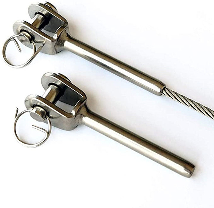 Factory Hardware 316 Stainless Steel Swage Terminal with Toggle Fork Terminal Wire Rope Fitting