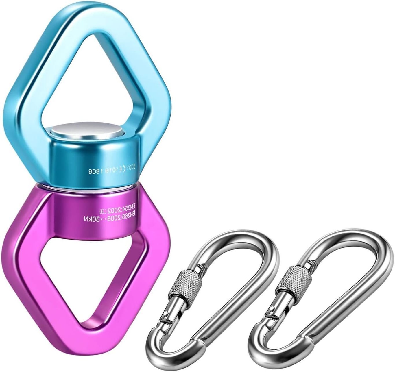 Factory 30KN Aluminum Swivel Safety Rotating Swing Swivel Swivel Hanger For Yoga