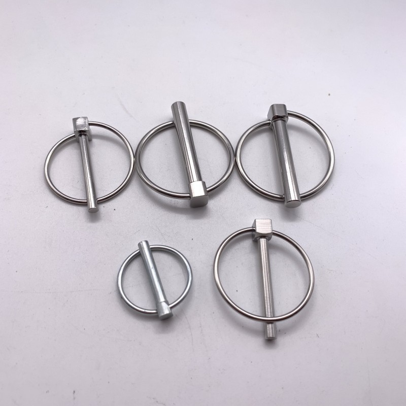 Stainless Steel Lynch Pin Spring Loaded Lynch Pin Trailers with Round Ring Lock