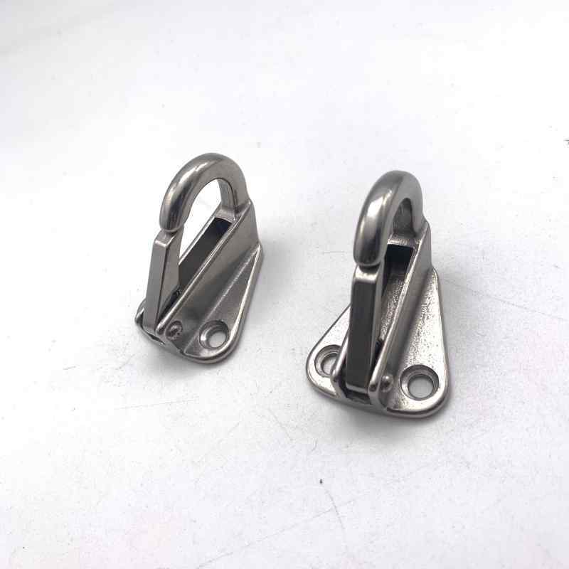 Marine Stainless Steel 316 Fender Hook Spring Locked Fender Snap For Rope Boat