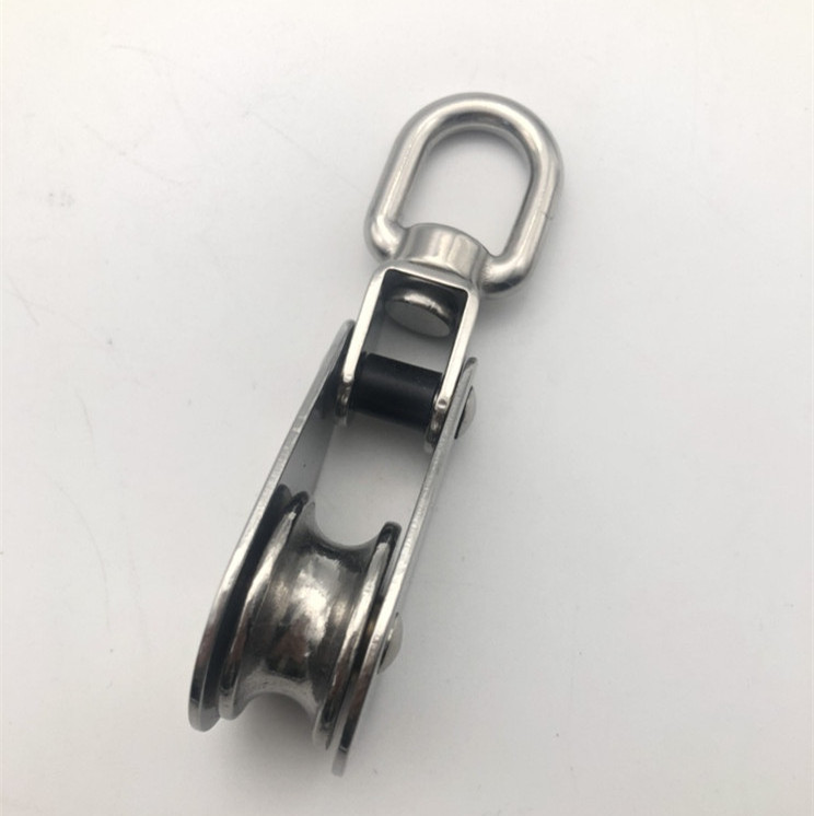 Hot Selling M25-M50 Stainless Steel Swivel Eye Pulley Polea Sailing Block for Boat Accessories