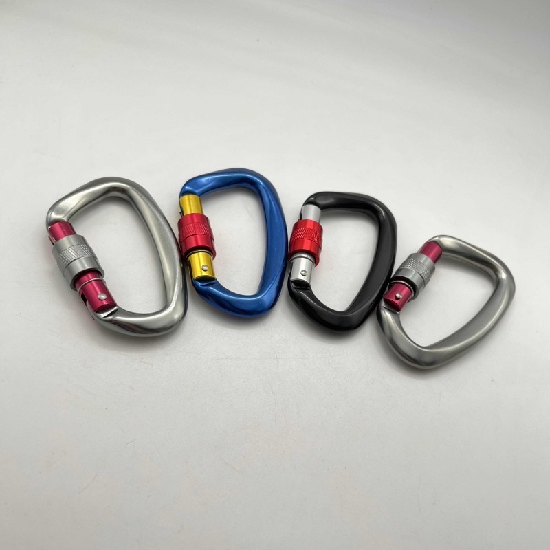 Factory Aluminum Carabiner Clips Climbing Carabiner Hook Safety Hook With Screw