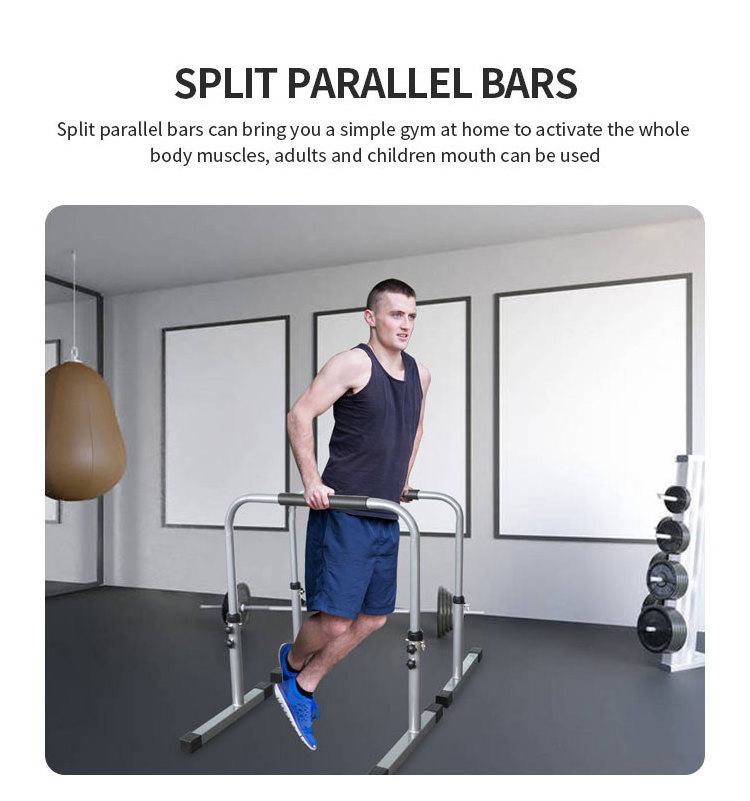 Hot Sale Home Fitness Equipment Steel Tube Parallel Bars for Strength Training & Calisthenics Dip Bars