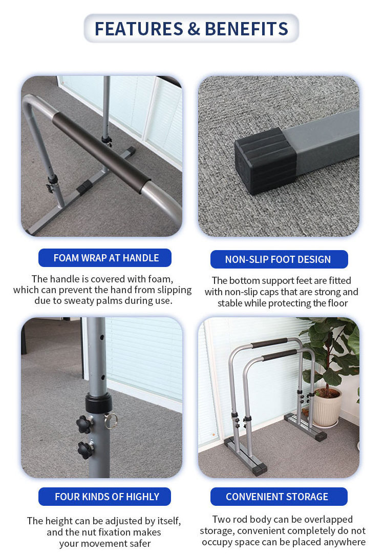 Hot selling adjustable parallel bars parallel bar workout dip stands