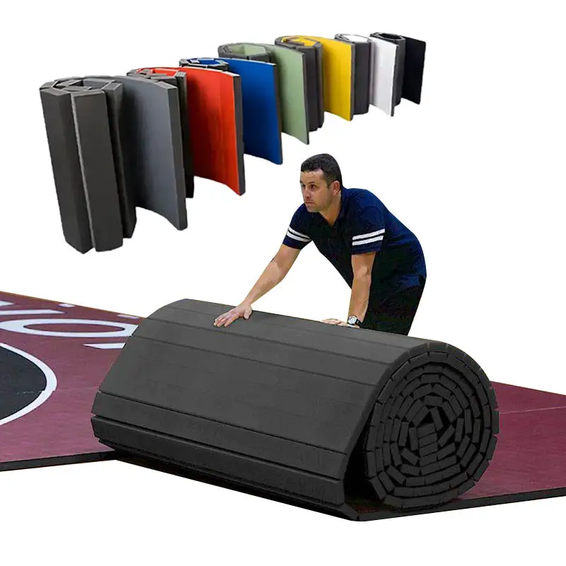 Custom Roll Out Mat Bjj Rollout Jiu Jitsu Tatami Mat Used Wrestling Flexible Judo Roll Out Bjj Mats