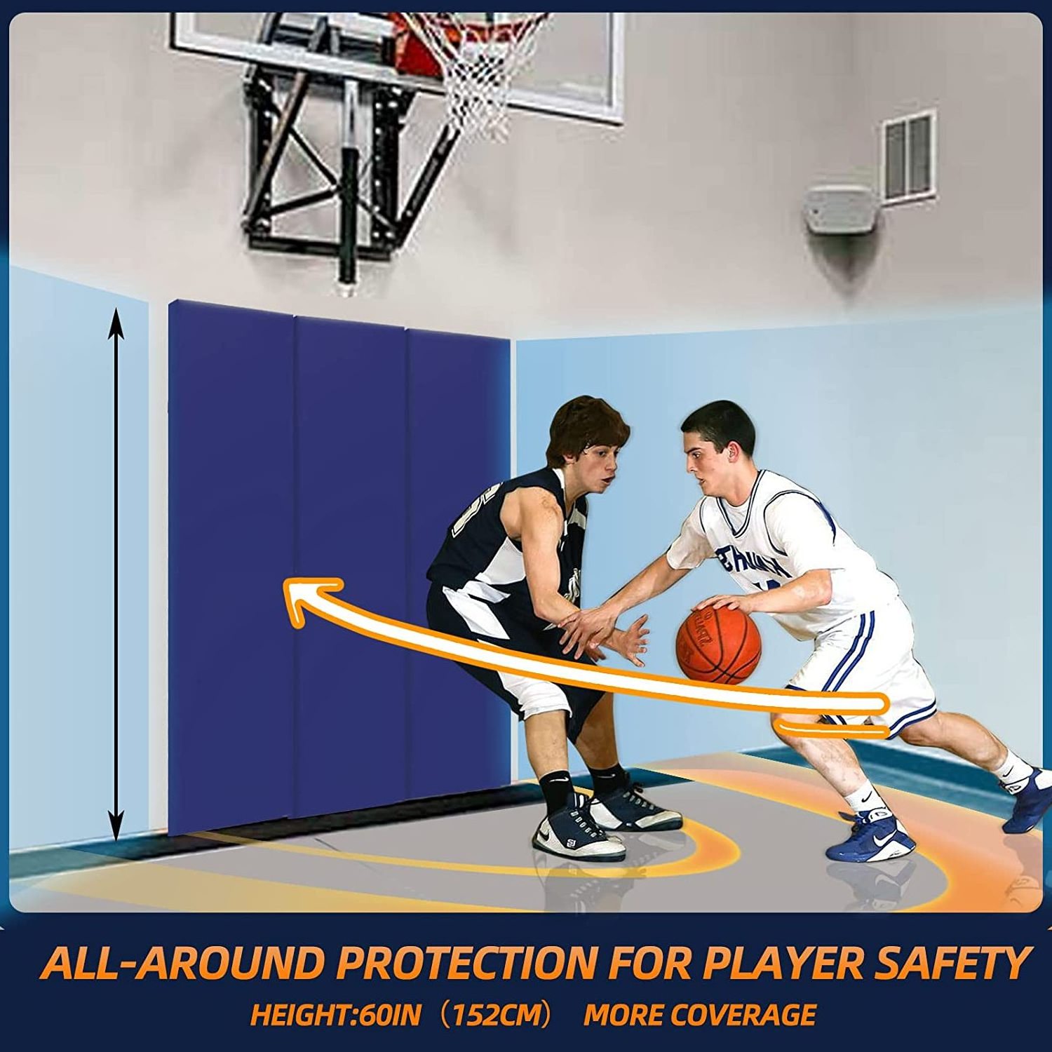 Professional Indoor Gym outdoor Wall Padding for Soft Basketball & Taekwondo Training Custom Logo White PVC Foam Materials