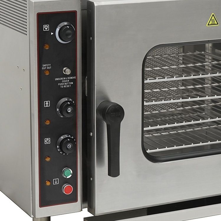 6 Trays Electric Boilerless Combi Steamer with GN 1/1 Rack Commercial Combi Oven