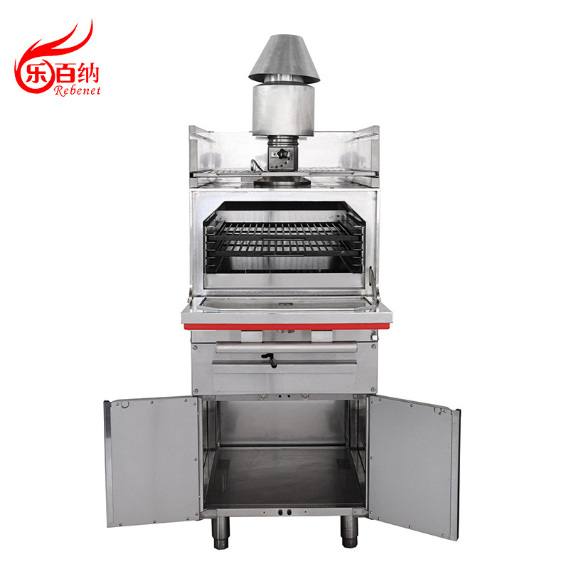 Kitchen Equipment Commercial Charcoal Broiler Grill Oven With/Without Cabinet for Restaurant