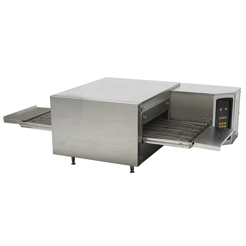 Fast Heating Commercial Stainless Steel Gas Conveyor Pizza Oven with Reversible Belt