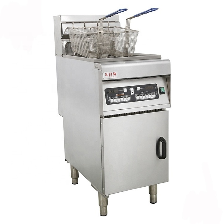 28L Electric Digital Control Floor Potato Chips Fish Chicken Deep Fat Fryer for KFC Fast Food Restaurant Commercial Fryer