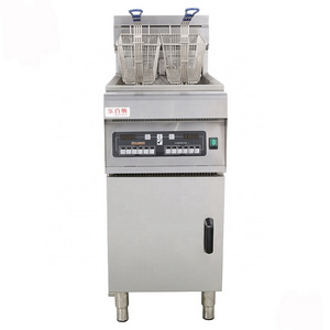 28L Electric Digital Control Floor Potato Chips Fish Chicken Deep Fat Fryer for KFC Fast Food Restaurant Commercial Fryer