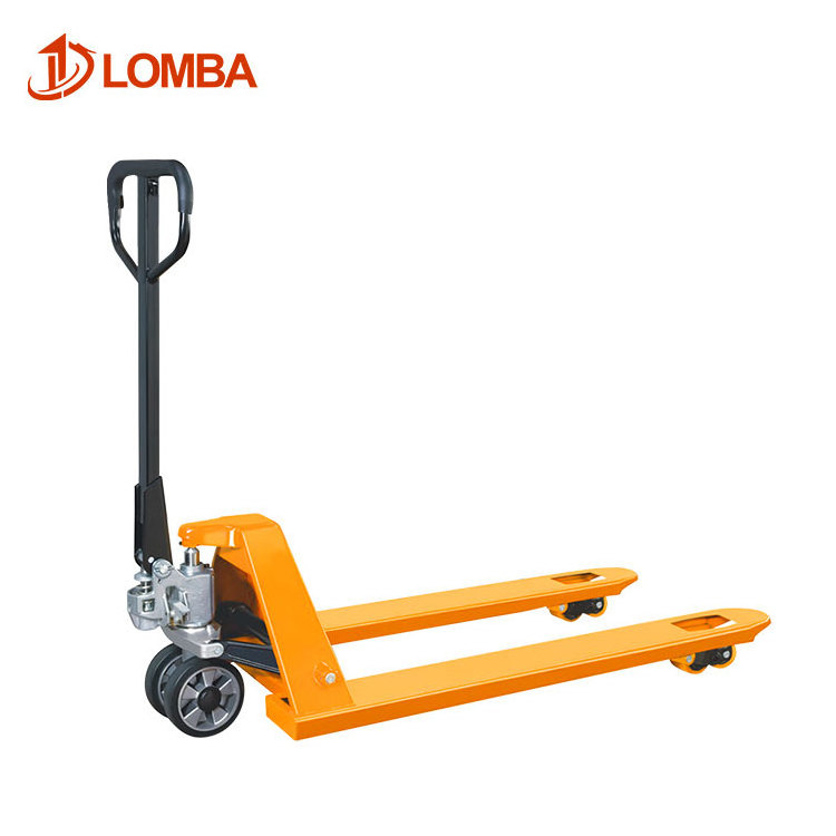 3 Ton Nylon Wheel High Lift Hydraulic Hand Pallet Truck Hand Forklift For Sale