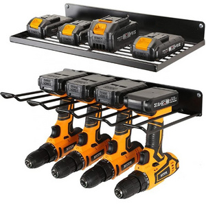 Wall Mounted Electric Drill Storage Racks Steel Shelf Power Tool Organizer Heavy Duty