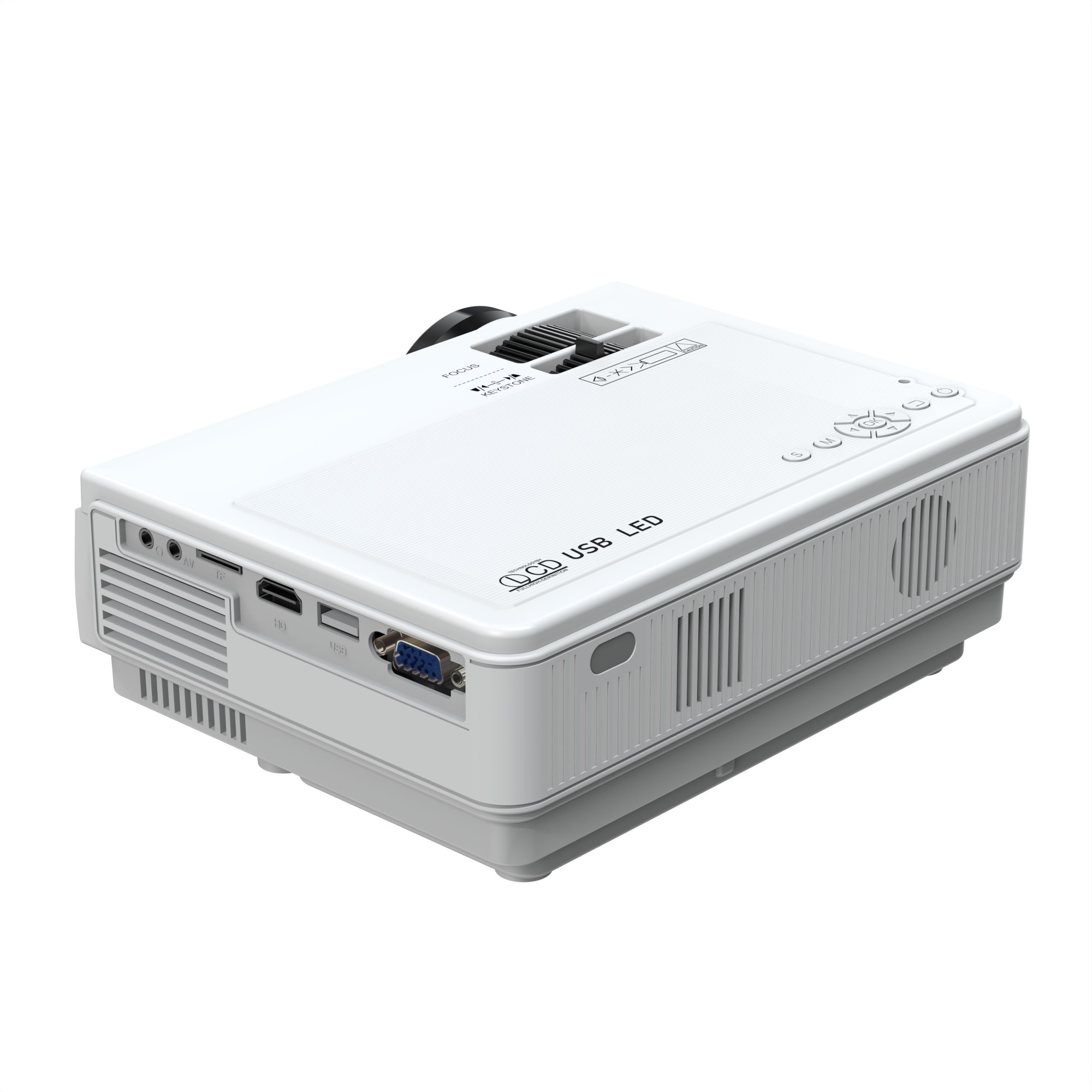 Home Theater Portable Projector Full HD 720P 1080P Support Smart Phone Laptop PC Set-top Box LED Mini Beam Projector