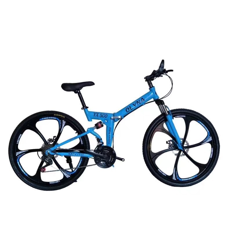 Wholesale fat tyre bike 21 inch China factory cheap folding adult bike